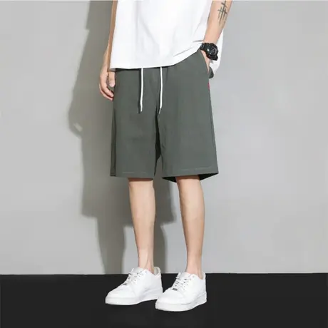 纯棉工装短裤男士夏季2025新款宽松直筒休闲中裤美式薄款五分裤子商品大图