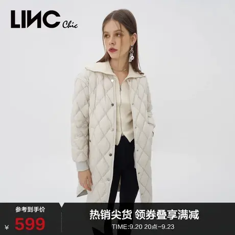 LINCCHIC金羽杰羽绒服女宽松中长款轻暖羽绒服女冬季Y21806436Y商品大图