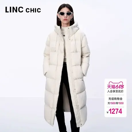 LINC金羽杰羽绒服女款2024新款都市机能长款加厚羽绒服女冬8229商品大图