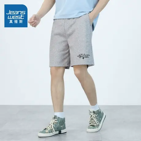 KF真维斯男装2025夏季新款 潮牌时尚男生休闲健身运动五分短裤图片