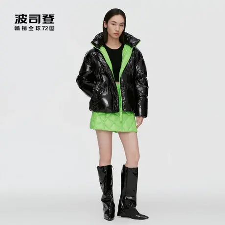 波司登奥莱泡芙羽绒服女0压感韩版时尚潮流荧光色冬小个子短外套商品大图