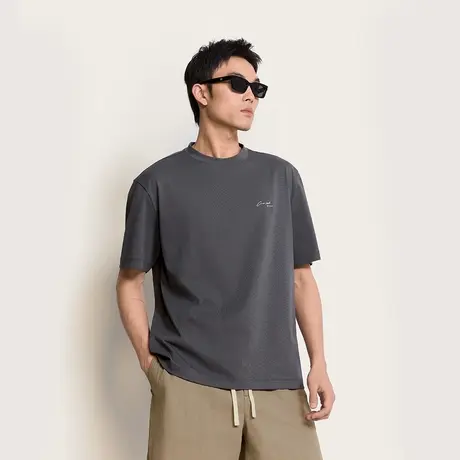 TRENDIANO 索罗娜涤棉凉感短袖圆领T恤 1SM2020570商品大图