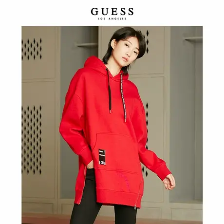 GUESS秋冬女宽松薄款连帽卫衣-Q0FQ49R2Q42商品大图