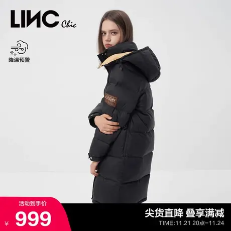 LINCCHIC金羽杰羽绒服女高充绒防护感中长款羽绒服女冬Y22806323商品大图