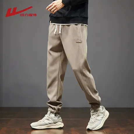 回力重磅卫裤男士春秋季2025新款潮流牌男生宽松束脚休闲运动裤子商品大图