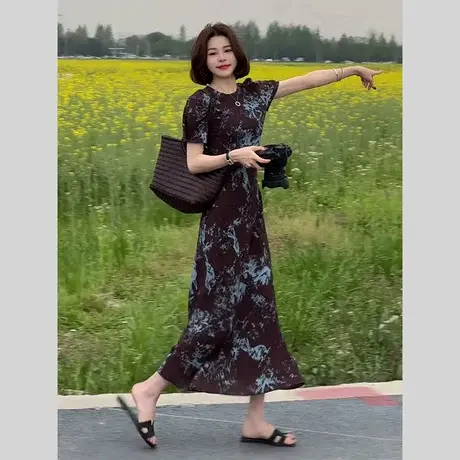 爵莱菲大码法式小香风气质高级感超好看连衣裙女夏季2025年新款图片