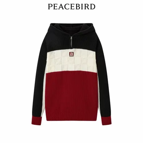 【来了就好】太平鸟拼接毛衫A3EBD4333图片