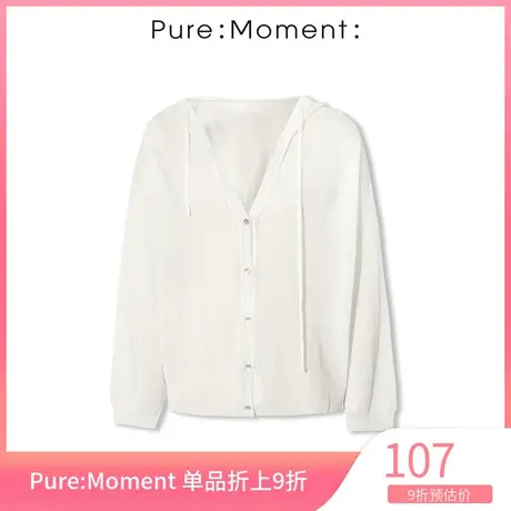 Pure:🔊Moment2021新款连帽针织衫4B5230702商品大图