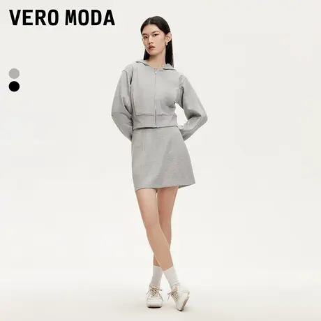 Vero Moda奥莱短外套女秋季新款休闲连帽落肩卫衣帽衫上衣流行商品大图