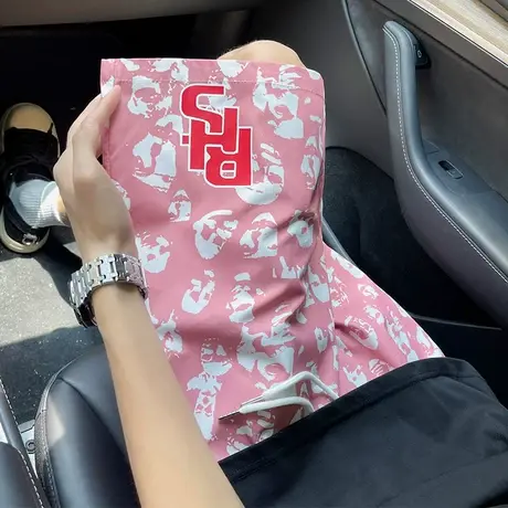 沙滩短裤男夏季新款薄款宽松大裤衩潮流直筒五分裤大码透气休闲裤商品大图