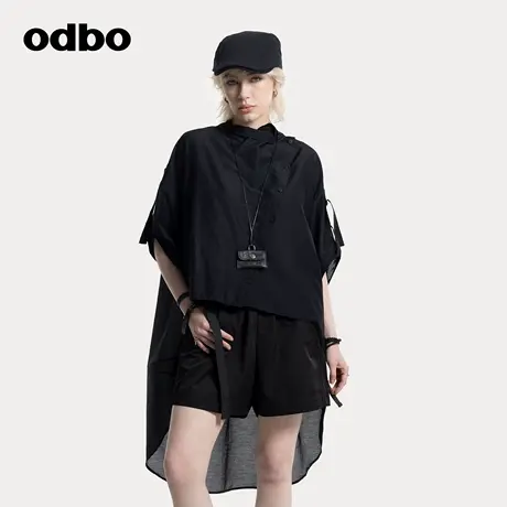 odbo/欧迪比欧2025新款夏季衬衣女原创设计师品牌小众薄款设计感图片
