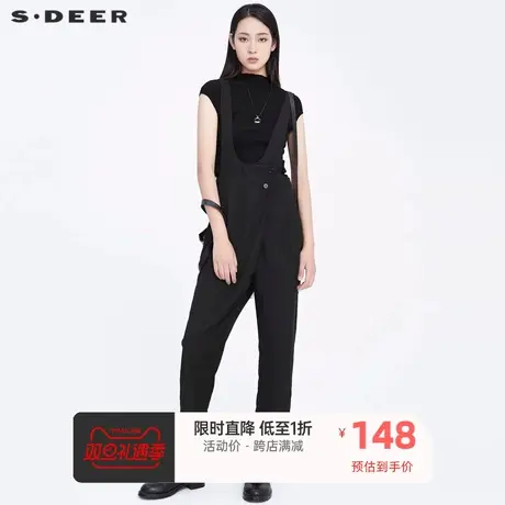 sdeer圣迪奥新品个性字母搭扣背带裤S20180804图片
