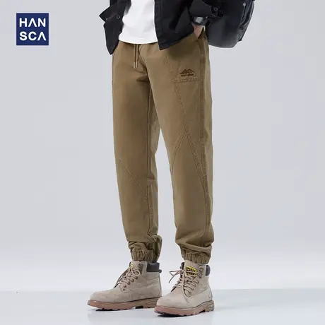 清仓特卖hansca秋季束脚工装裤男宽松2024新款休闲裤青少年长裤子商品大图