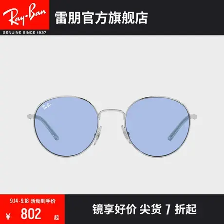 RayBan雷朋太阳镜潘托斯镜框时尚复古圆形显脸小男款墨镜0RB3681🚴商品大图