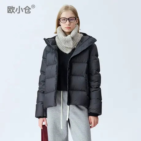 欧小仓 90大朵鹅绒5格PUFF泡芙羽绒服 ins秋冬轻便柔软面包服商品大图