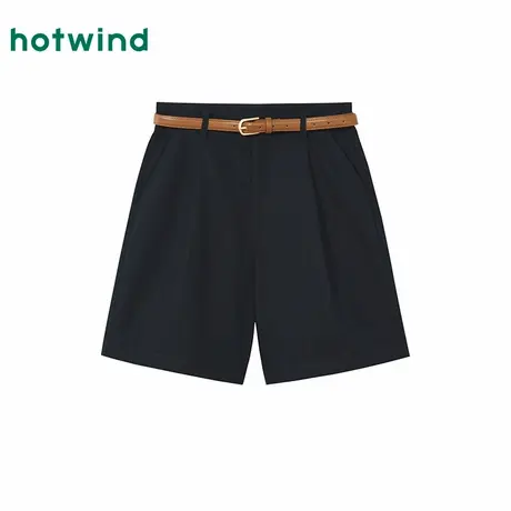 热风2025年夏季新款女士时尚棉麻短裤商品大图