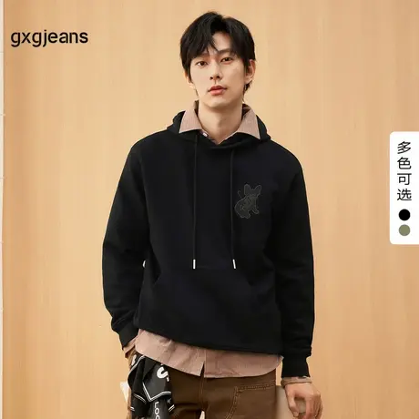 清仓gxg.jeans男装冬季连帽卫衣JEX13100794图片