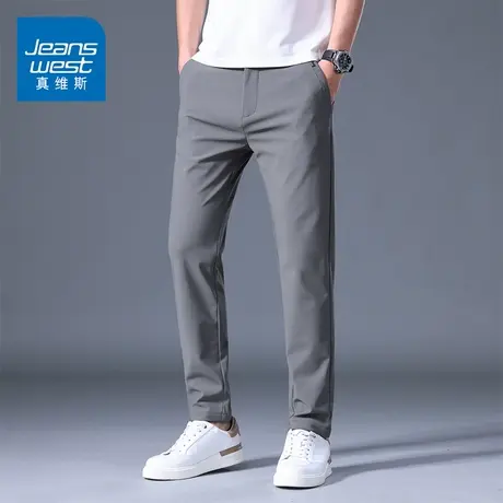 KZ真维斯夏季薄款西裤商务休闲裤男士2025新款上班工作耐穿男裤子商品大图