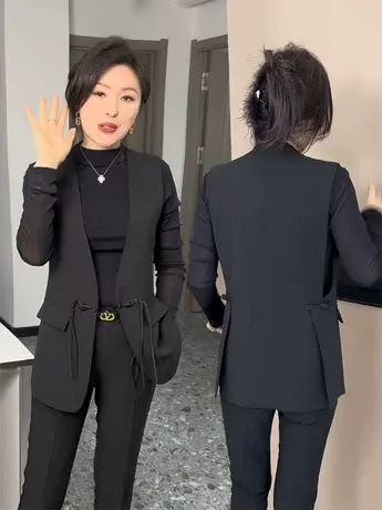 春季新款盘扣提花中国风马甲女两面穿时尚洋气新国风流苏国潮马夹商品大图