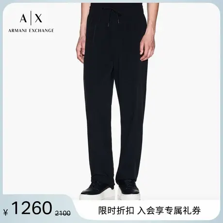 ARMANI EXCHANGE/阿玛尼2025夏季新款男士合身直筒系带休闲裤官方图片