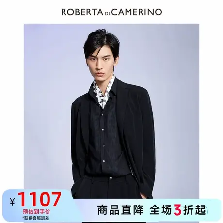 ROBERTA诺贝达2024春秋季新款男装套便西上衣西服休闲西装外套男商品大图