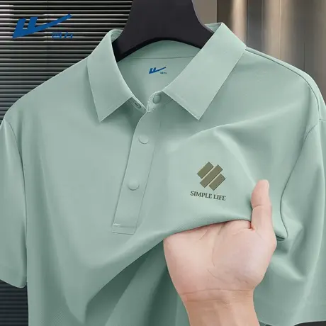 回力polo衫男款2025新款短袖t恤男夏季凉感速干透气翻领男士上衣D图片