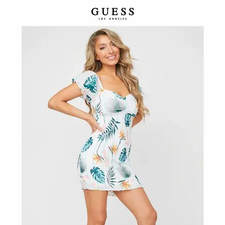 GUESS款女士度假风收腰显瘦高级感气质连衣裙Q1YK18R4VU0商品大图