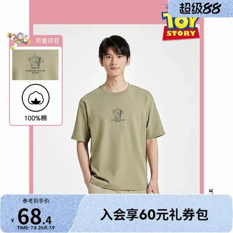 【玩具总动员系列】热风男士短袖T恤2025年夏季新款印花情侣短T图片