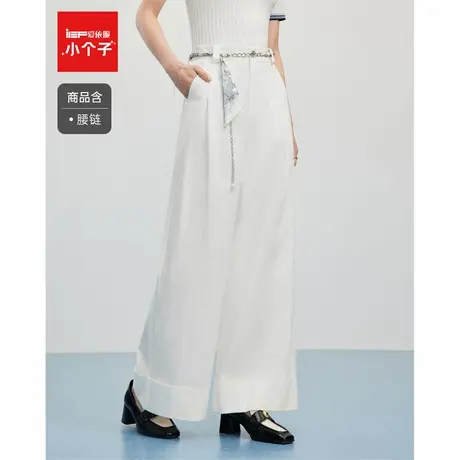 IEF/爱依服裤子2025夏季新款韩版宽松休闲百搭显瘦气质感阔腿裤商品大图