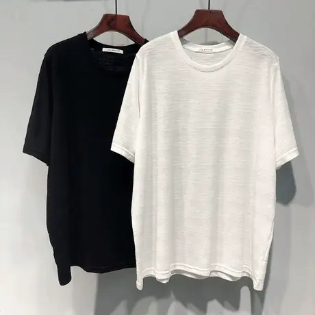 纯色短袖T恤女夏季韩版宽松大码百搭显瘦简约打底衫外穿半袖上衣图片