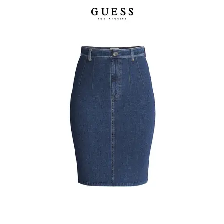 【38上新季】GUESS24年新款春季女士气质舒适通勤时尚包臀中裙图片