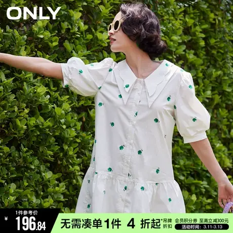 ONLY冬季气质碎花宽松显瘦公主风连衣裙女|123107006商品大图