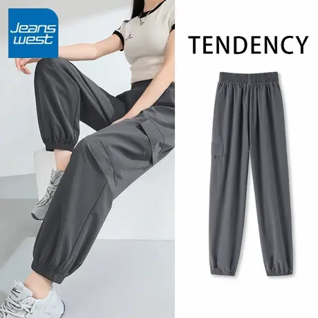 KV真维斯美式工装裤女款2025新款爆款小个子直筒户外休闲运动裤子商品大图