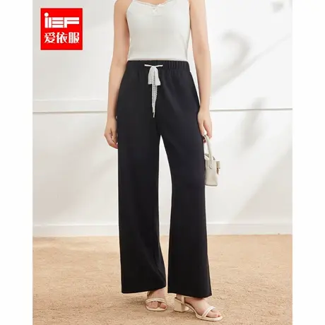 IEF/爱依服【微胖】大码女装2025夏季新款休闲慵懒风百搭阔腿裤商品大图