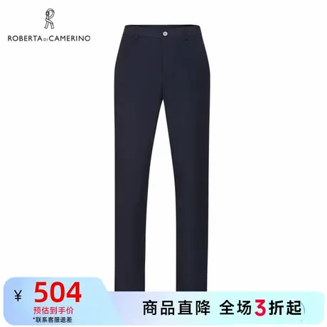 ROBERTA诺贝达春季新品男装休闲裤薄款黑色男裤商务休闲裤子男商品大图