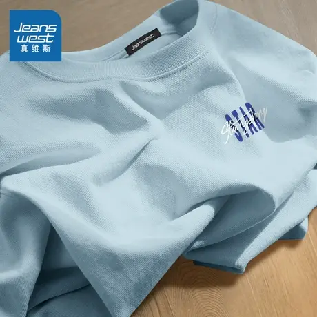 NN真维斯男士短袖t恤夏季潮流百搭宽松半袖青少年大码情侣上衣图片