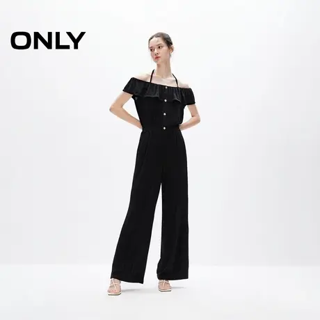 ONLY奥莱夏季设计感荷叶边轻薄连体裤休闲裤女商品大图
