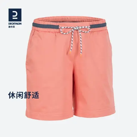 迪卡侬官方休闲裤子女夏季运动短裤女春新款宽松休闲裤女帆船ODT2商品大图