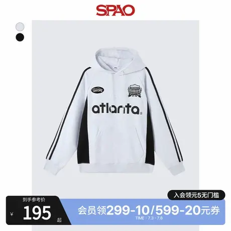 SPAO韩国同款冬季男女同款连帽潮流时尚卫衣SPMHE49C72商品大图