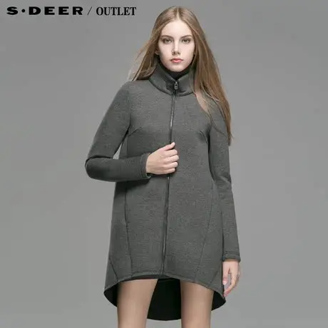 【新品】sdeer圣迪奥专柜正品女装宽松立领太空棉大衣4381822图片