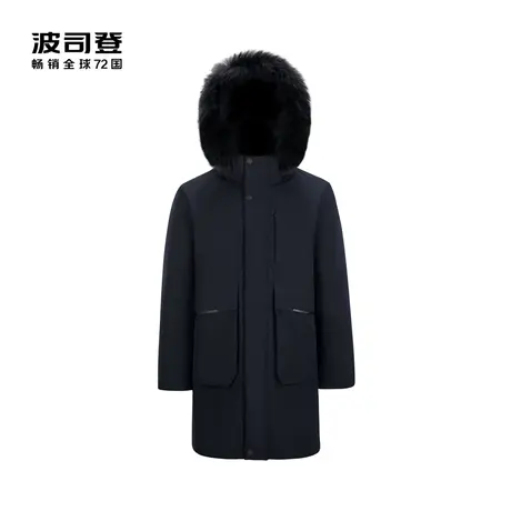 【买3免1】波司登鹅绒羽绒服品质狐狸毛领无缝压胶中长款防风保暖商品大图