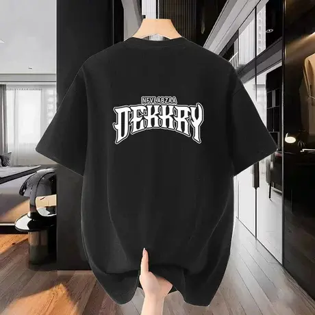 啄木鸟美式嘻哈字母印花纯棉短袖T恤男夏季潮牌高街设计感上衣服图片