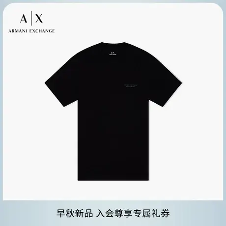 ARMANI EXCHANGE/阿玛尼2025夏季新款男士全棉圆领正肩短袖T恤图片