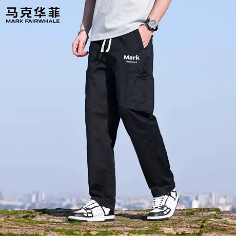 马克华菲工装裤男士夏季薄款长裤2025新款美式休闲运动裤子男裤X商品大图