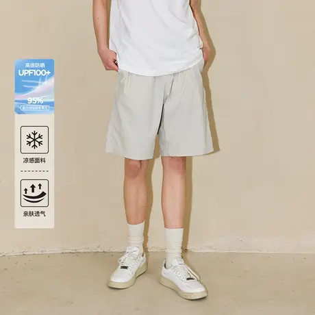 【凉感速干】Lilbetter防晒UPF100+轻薄亲肤透气休闲垂感宽松短裤图片