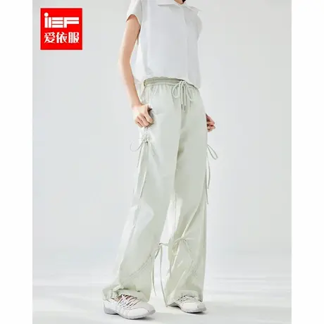 IEF/爱依服长裤2025夏季新款韩版简约时尚休闲运动风百搭哈伦裤图片