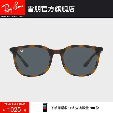 RayBan雷朋太阳镜方形板材大框时尚小脸墨镜0RB4386F💱商品大图