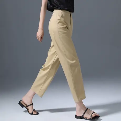 莫代尔哈伦裤女夏2025新款镰刀裤子夏季薄款冰丝休闲裤九分萝卜裤商品大图