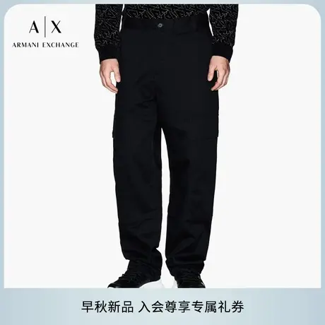 ARMANI EXCHANGE/阿玛尼2025早秋新款男士全棉宽松直筒工装裤官方商品大图