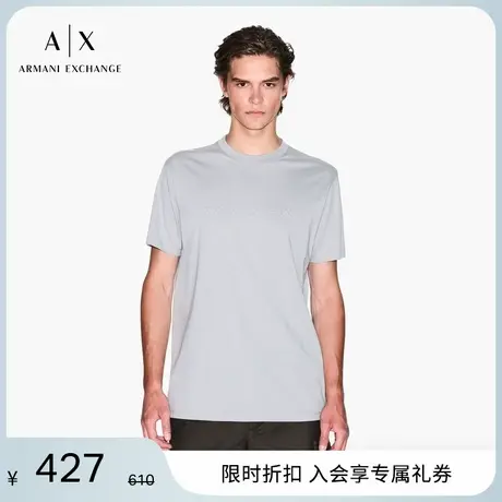 ARMANI EXCHANGE/阿玛尼男女情侣款全棉圆领正肩T恤2025夏季新款图片